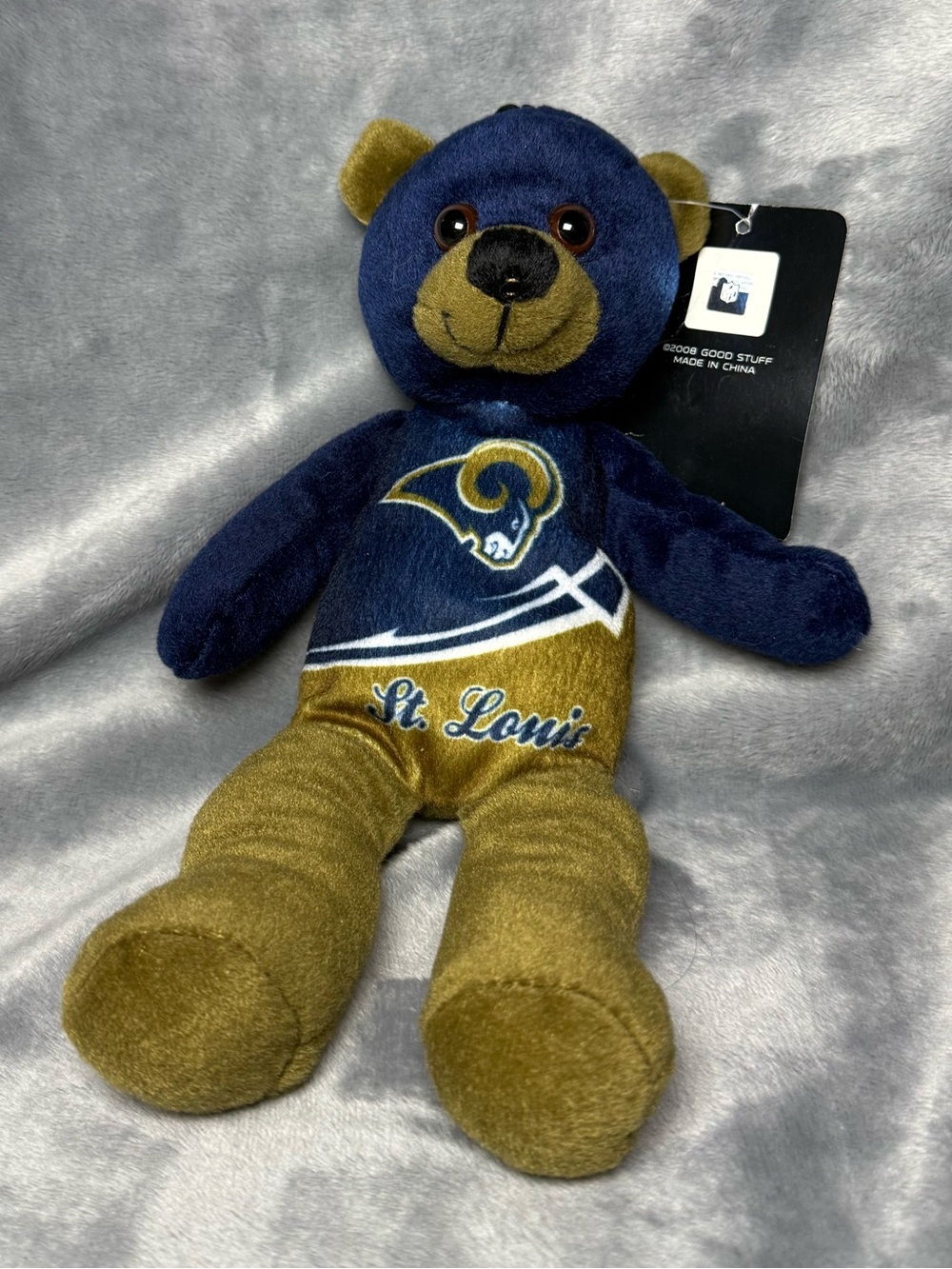 Vintage 2008 Good Stuff NFL St. Louis Rams Plush Teddy Bear